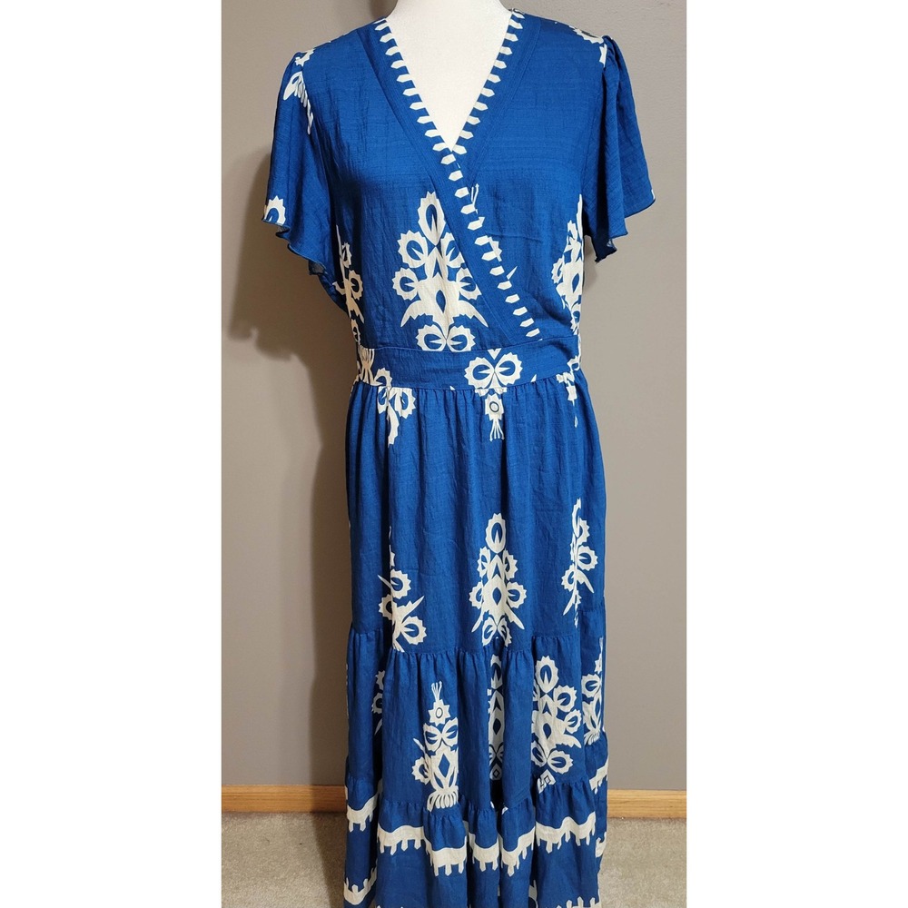 PrettyGarden Casual Vneck Boho Maxi Dress